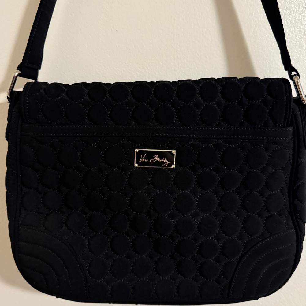 NWOT Vera Bradley Quilted Shoulder Bag - Black